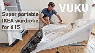 IKEA VUKU Wardrobe StepbyStep Assembly Guide [upl. by Elleved421]