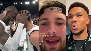 NBA Players React to Steph Curry Performance vs Serbia in Olympics Semi Finals 2024 [upl. by Fonsie100]