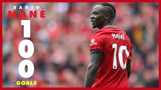 Sadio Manes 100 Liverpool goals  Arsenal celebration Everton late winner amp Munich stunner [upl. by Akeem]