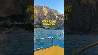 Motor Boating in Attabad Lake Hunza attabadlake hunza shorts [upl. by Annaoi586]