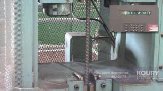 Rebar Tensile Strength Test  Koury Engineering [upl. by Cid]