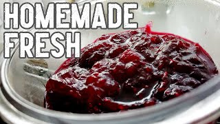 Easy Cranberry Sauce From Fresh Cranberries [upl. by Kiker954]