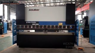 LZK CNC press brake WC67K100T3200 with E200P controller [upl. by Lashar]