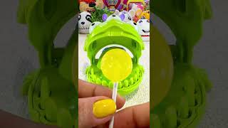 ASMR ALIEN DENTIST LOVE EATING YELLOW LOLLIPOP CANDYshortvideosatisfyingasmrshorts [upl. by Trueblood]