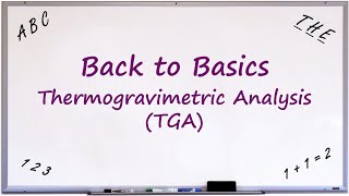 Back to Basics Thermogravimetric Analysis TGA [upl. by Shermy]