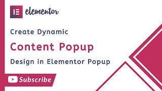 How to Create Dynamic Post Content in Modal Popup using Elementor Popup Builder [upl. by Saiasi]