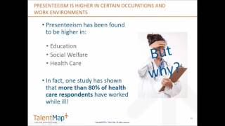 Absenteeism Presenteeism and Employee Engagement [upl. by Alleuqahs384]