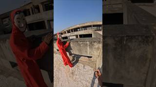 Moneyheist parkour Free running pov 🥳parkourfreerun rooftoopshortslife [upl. by Marceau999]