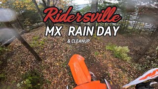 Ridersville mx Rainy Day Ride amp Clean Up KTM 250 XC [upl. by Darleen]