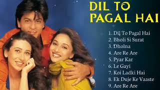 Dil To Pagal Hai Movie All SongsShahrukh Khan amp Madhuri Dixit amp Karisma Kapoor OLD SONG [upl. by Aitnuahs334]