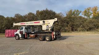 2003 STERLING 7500 30 TON MOUNTED BOOM TRUCK CRANE [upl. by Elson]