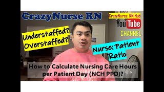 How to calculate Nursing Care Hours per Patient Day NCH PPD  Overstaffed amp Understaffed Hospital [upl. by Idnil431]