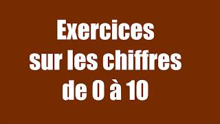 Cours darabe oral Exercices chiffres de 0 à 10 [upl. by Eldwun]