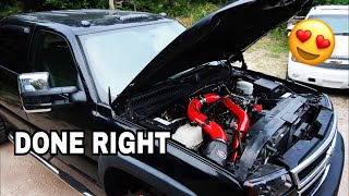 WCFAB Stage 2 Intake Kit Full Install Duramax LMMLBZ [upl. by Nahtam]