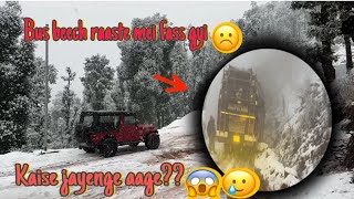 Snowfall dekhne jaa rhey they pr raaste hua block UDHAMPUR TO PANCHERI PART1 [upl. by Airetas]