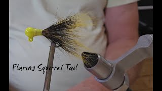 Flaring Squirrel Tail For A Crappie Jig [upl. by Ethan]