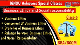 Business ethics Meaning Elements Branches Business Ethics and Social responsibilitybcombba [upl. by Eire]