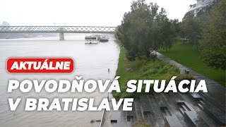 AKTUÁLNE Popadané stromy a kritická výška Dunaja Situácia v Bratislave sa stupňuje [upl. by Haskins989]