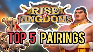 RANKING TOP 5 ENGINEERING PAIRINGS 2024 Rise of Kingdoms best siege MARCHES rok [upl. by Tnek]