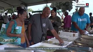 Une vingtaine de stands au nouveau marché de Vairao [upl. by Gisser]