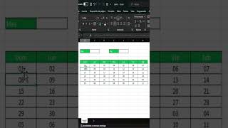 CÓMO hacer un CALENDARIO en EXCEL con Mes y Año de manera dinámica calendario excel shorts short [upl. by Inus]