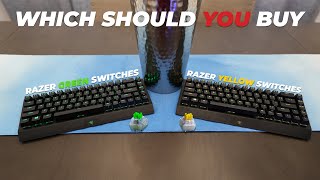 Razer Blackwidow V3 Mini  Green Vs Yellow Switches [upl. by Leahplar535]