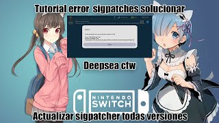 Tutorial reparar Error sigpatches en cualquier version cfw nintendo switch [upl. by Darsie]