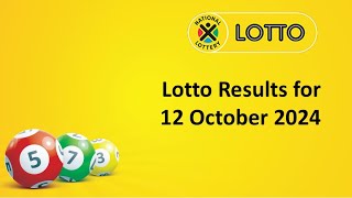 Lotto Results 12 October 2024 [upl. by Akers]