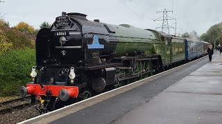 60163 Tornado arriving into Peterborough NVR [upl. by Leirum]