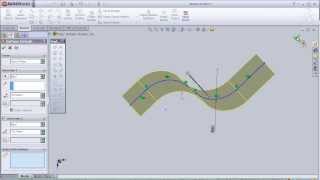 1 SolidWorks Surface Tutorial Extrudeded Surface pt1 [upl. by Nivek]