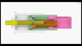 SCREW DRIVE LIFTER MECHANISM  SCREW LIFTING MECHANISM MECHANICAL ENGINEERING PROJECT [upl. by Herwick988]