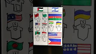 Supporters of Palestine and Israel shorts palestine art israel [upl. by Sillsby83]