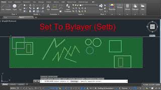 SetBylayer Command In AutoCAD In Hindi [upl. by Dorcas]