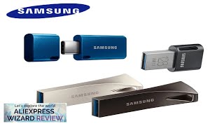 SAMSUNG BARFITPlus USB 31 Flash Drive 256GB 128GB 64GB USB TypeC Metal Review [upl. by Abana]