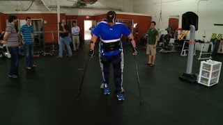 Wearable Robot Helps Paraplegics Walk [upl. by Ahsets]