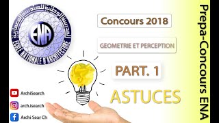 Correction du concours 2018 GEOMETRIE ET PERCEPTION Part1 تصحيح مباراة 2018 الجزء الاول [upl. by Ihskaneem380]