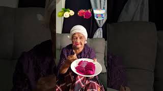 Great Grandmother👵Eating Food Emoji Challenge🍈🥝🍜eatingemojichallenge makan makanan shortvideo [upl. by Ilarrold]