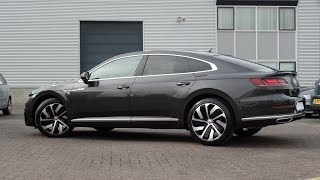 Volkswagen NEW 2018 Arteon RLine Mangan Grey Metallic 19 inch Montevideo walk around amp detail [upl. by Mays620]