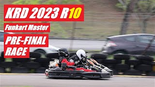 KRD 2023 R10 Funkart Master  PreFinal Race  City Karting Shah  Final Round of The Season [upl. by Scevo]