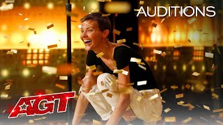 Golden Buzzer Nightbirdes Original Song Makes Simon Cowell Emotional  Americas Got Talent 2021 [upl. by Elysha]