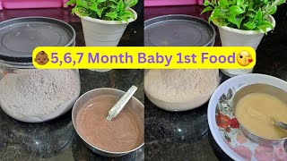 🥣Baby 1st food2 types of Homemade Baby food567 months baby food🥰 [upl. by Rieger589]