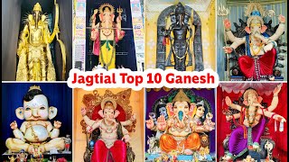 Tope 10 Ganesh Idols in Jagtial 2024 [upl. by Aicila]