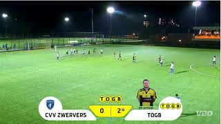 22 oktober 2024 CVV Zwervers  TOGB 04 Bet City Cup Goals Modderkolk Uythof Claessen SAzaroiali [upl. by Buskus]