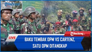 🔴 Baku Tembak OPM Vs Cartenz Dekat Bank Papua Rumah OAP Jebol Terkena Peluru [upl. by Ateiram]