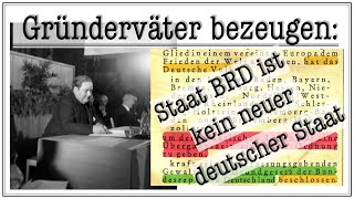 Carlo Schmid Die BRD ist kein neuer Staat sondern eine Neuorganisation des Deutschen Reichs [upl. by Yolanda126]