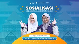 Sosialisasi Beasiswa Perintis 2025 Part 1 [upl. by Haerb]