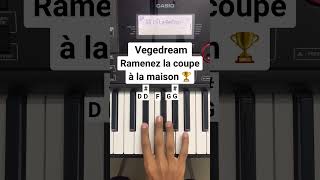 Vegedream  Ramenez la coupe à la maison song on piano  Piano Cover  Instrumental Soham [upl. by Naneek35]