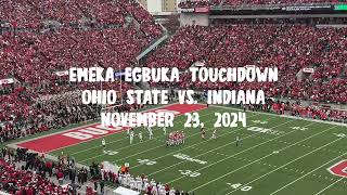 Emeka Egbuka Touchdown Ohio State Vs Indiana November 23 2024 [upl. by Karb]