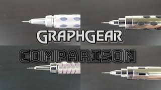 Pentel GRAPHGEAR pencil comparison [upl. by Alahcim]