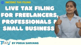 Income Tax Return ITR 4 Live Filing for Freelancers amp Businesses Presumptive Tax Return 44ADA amp 44AD [upl. by Ativoj]